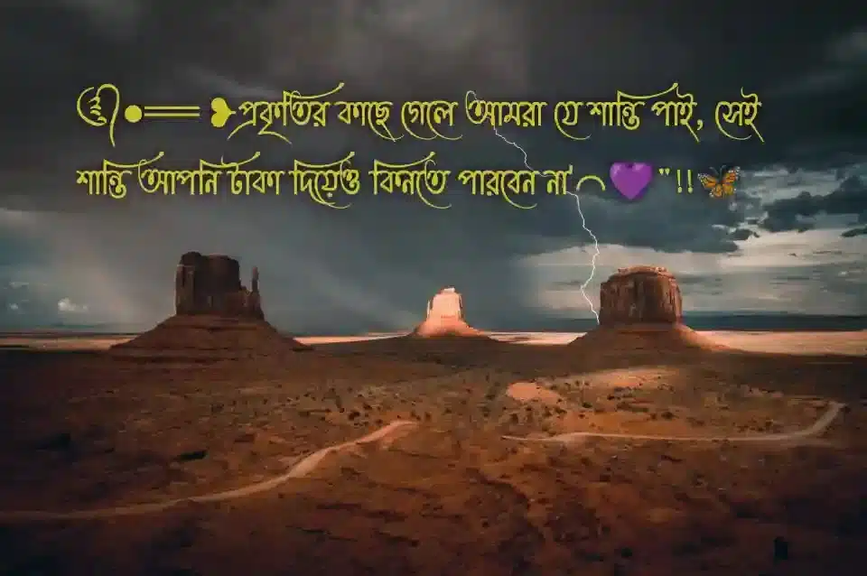 প্রকৃতি নিয়ে ক্যাপশন, কবিতা, স্ট্যাটাস ও উক্তি