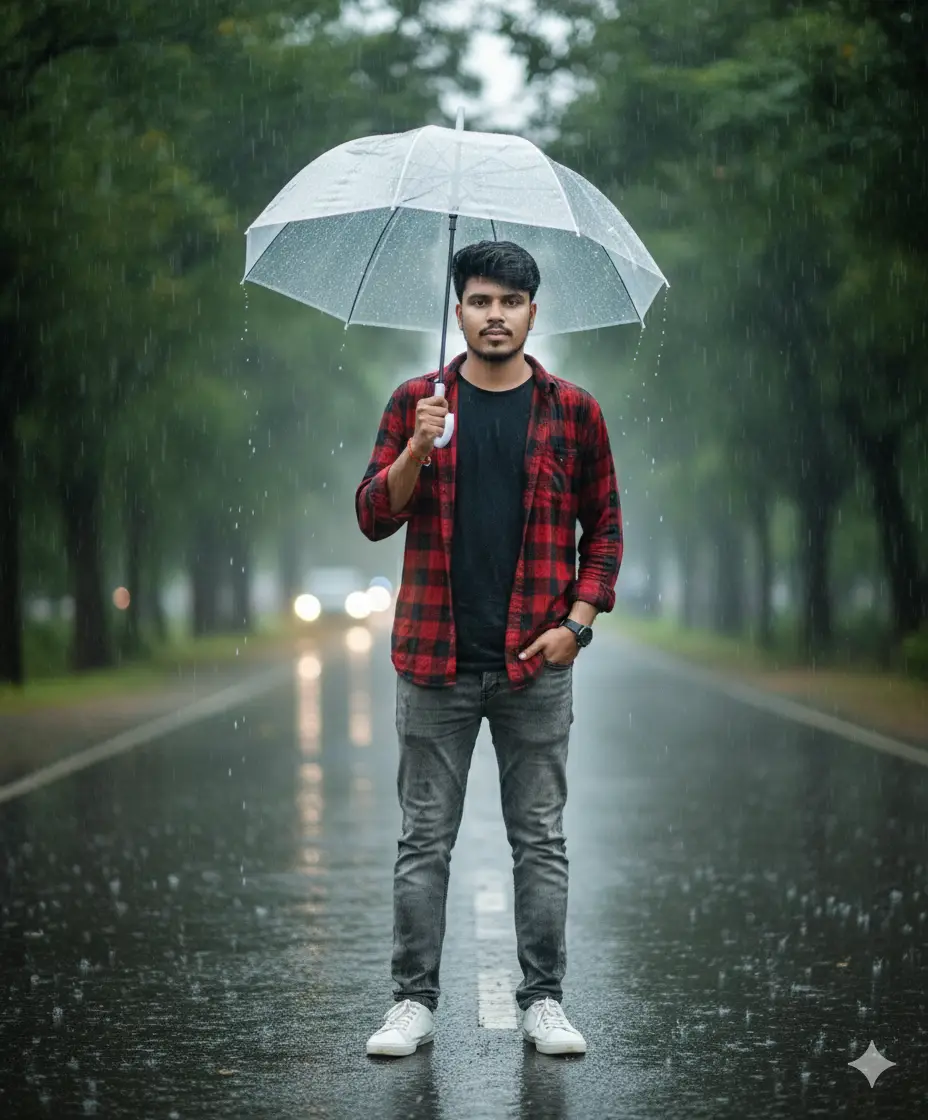 Top 10 Best Gemini Prompts for Photo Editing - boy picture with umbrella