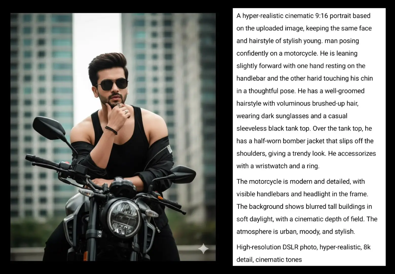 generate a powerful and stylish image of the uploaded man, 100 percent face reserved, radiating bossy gangster vibes. he is seated confidently on a luxurious velvet sofa, leaning back in a relaxed yet commanding pose. a cheetah, adorned with heavy gold chains, sits across his lap, its sleek body draped naturally over him.